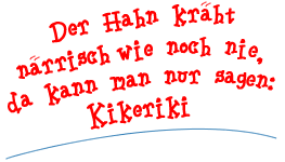 Der Fundus steht im festen Bau - darauf ein dreifach' 